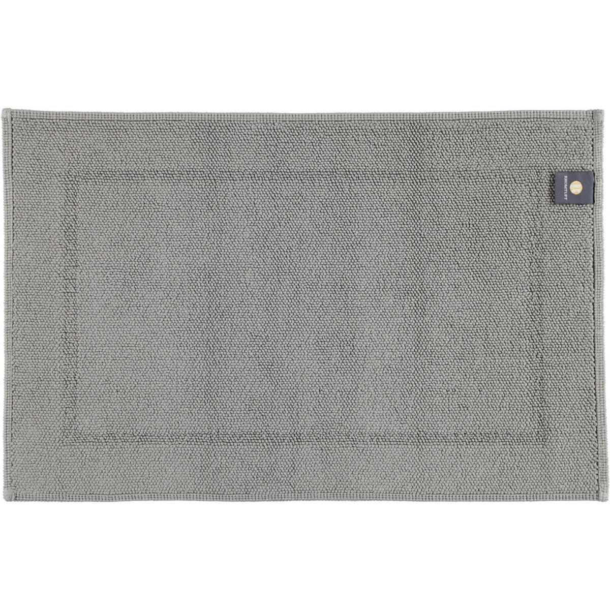 BADEMATTEN PEARL KIESEL - 85 - Grau, Textil (60/90cm) - Rhomtuft