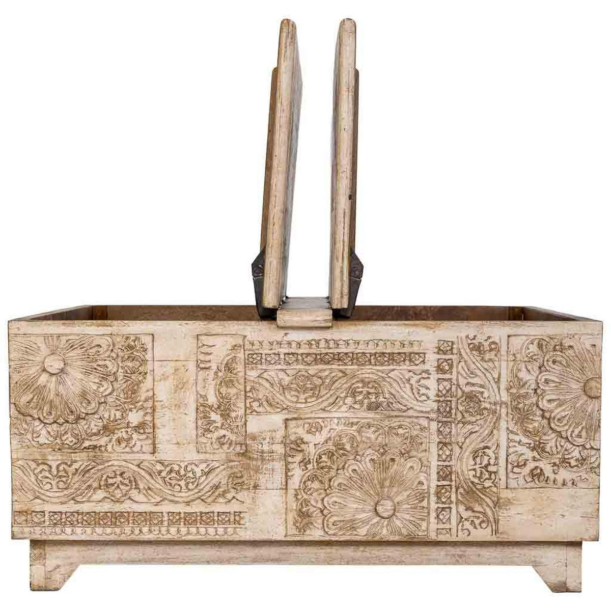 COUCHTISCH aus holz 100x100x47cm - Beige, Holz (100/100/47cm) - Wanderlust