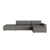 ECKSOFA Lummo La mit Schlaffunktion, Graphit - Graphitfarben, Textil (363/185cm) - Fedve