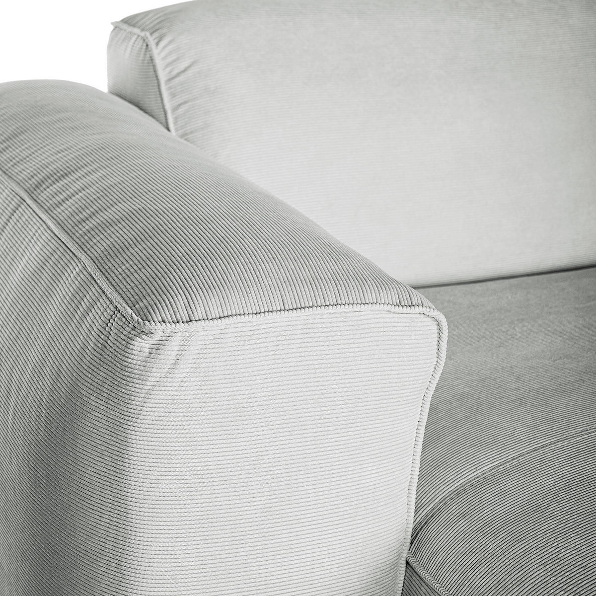 WOHNLANDSCHAFT mit Longchair - Schwarz/Grau, Kunststoff/Textil (325/71/235cm) - home24