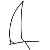 HÄNGESESSELGESTELL - Schwarz, Metall (110/110/205cm) - casa.pro