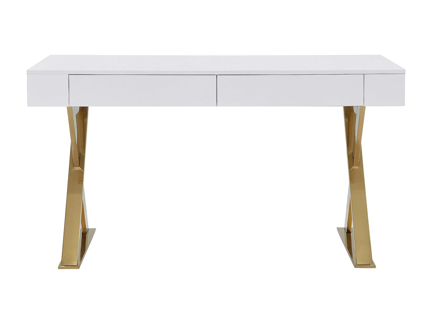 SCHREIBTISCH - 140 cmcm x 60 cmcm - Holz, Platte - Weiß - PLEISA - Weiß, Holz (60/140/75cm) - Vente-Unique