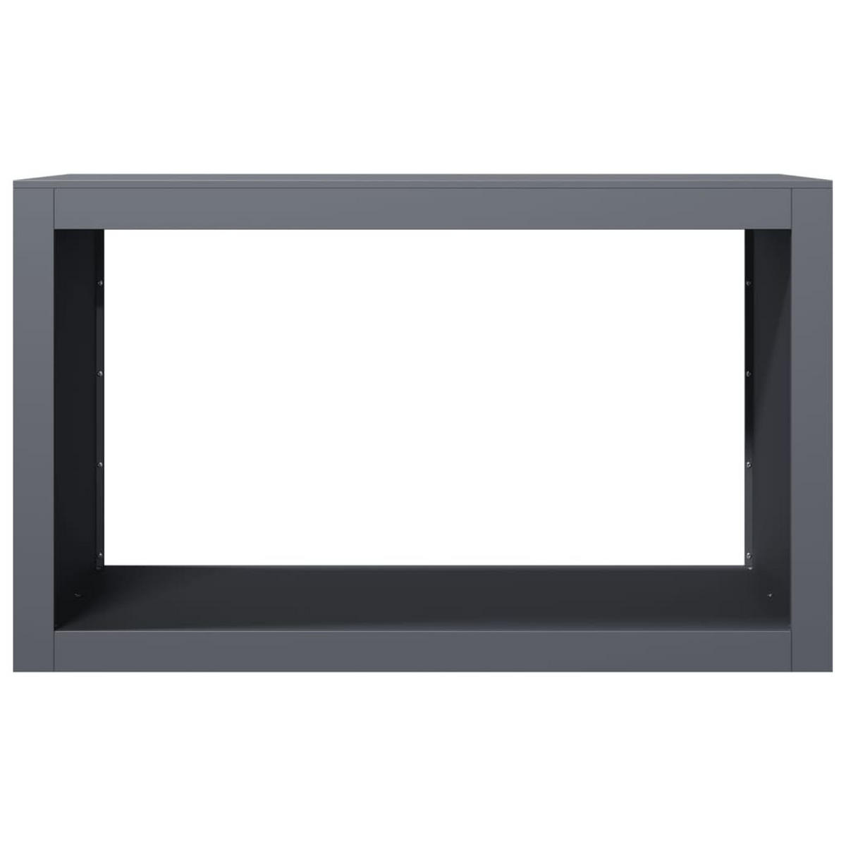 BRENNHOLZREGAL Anthrazit 100/40/60 Cm Stahl - Anthrazit, Metall (40/60/100cm) - vidaXL