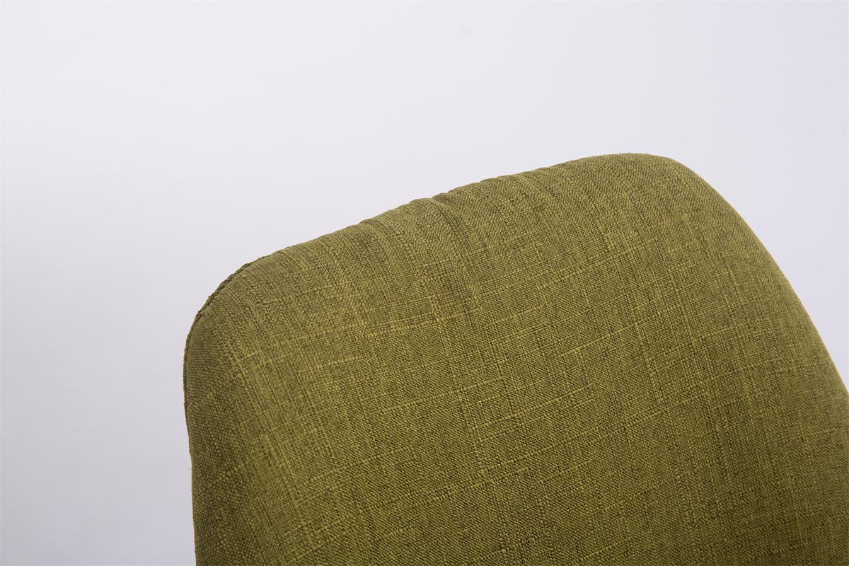 BESUCHERSTUHL Perth Stoff Grün Eckig - Grün, Textil (48/84/56cm) - DELUKE