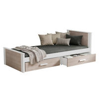 JUGENDBETT Aldo - Weiß/Sonoma Eiche, Holz (90/200cm) - MIRJAN24