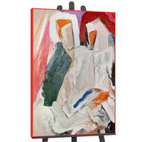 GEMÄLDE Schaffung Schattenfugenrahmen Rot 120x80 cm - Rot, Holz (120/80cm) - YS-art gallery