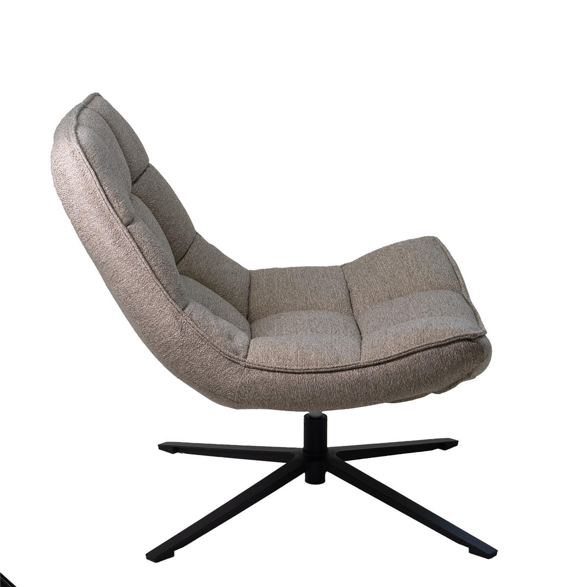 SESSEL aus Stoff, taupe - Taupe, Textil (86/84/74cm) - Giga Meubel