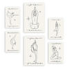 POSTER Set Mit 6 Yoga Musen 2 A3 & A4 Rahmenlos - Klar, Papier (29/3/42cm) - Nacnic