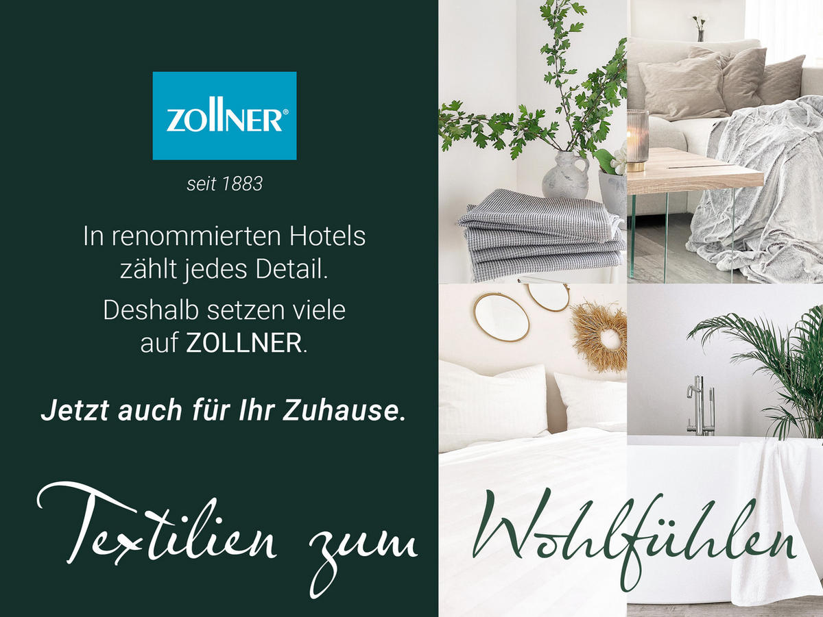 BETTWÄSCHE, 2er-Set, 40x60+100x135 cm, 100% Baumwolle, Beige - Creme, Textil (100/135cm) - Zollner