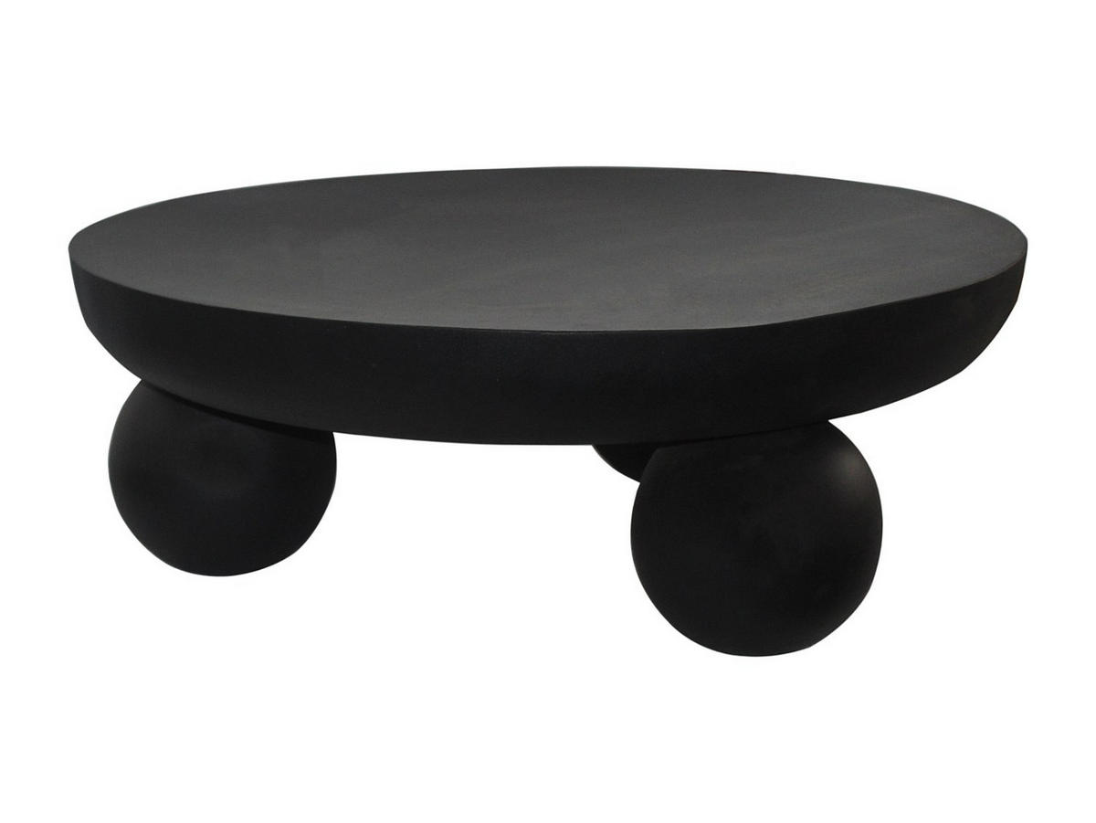 COUCHTISCH - 85 cm x 85 cm - metall - schwarz Silida - Schwarz, Metall (85/85/30cm) - Vente-Unique