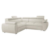 ECKSOFA Boston Maxi - Chromfarben/Creme, Holz/Textil (260/260cm) - MIRJAN24