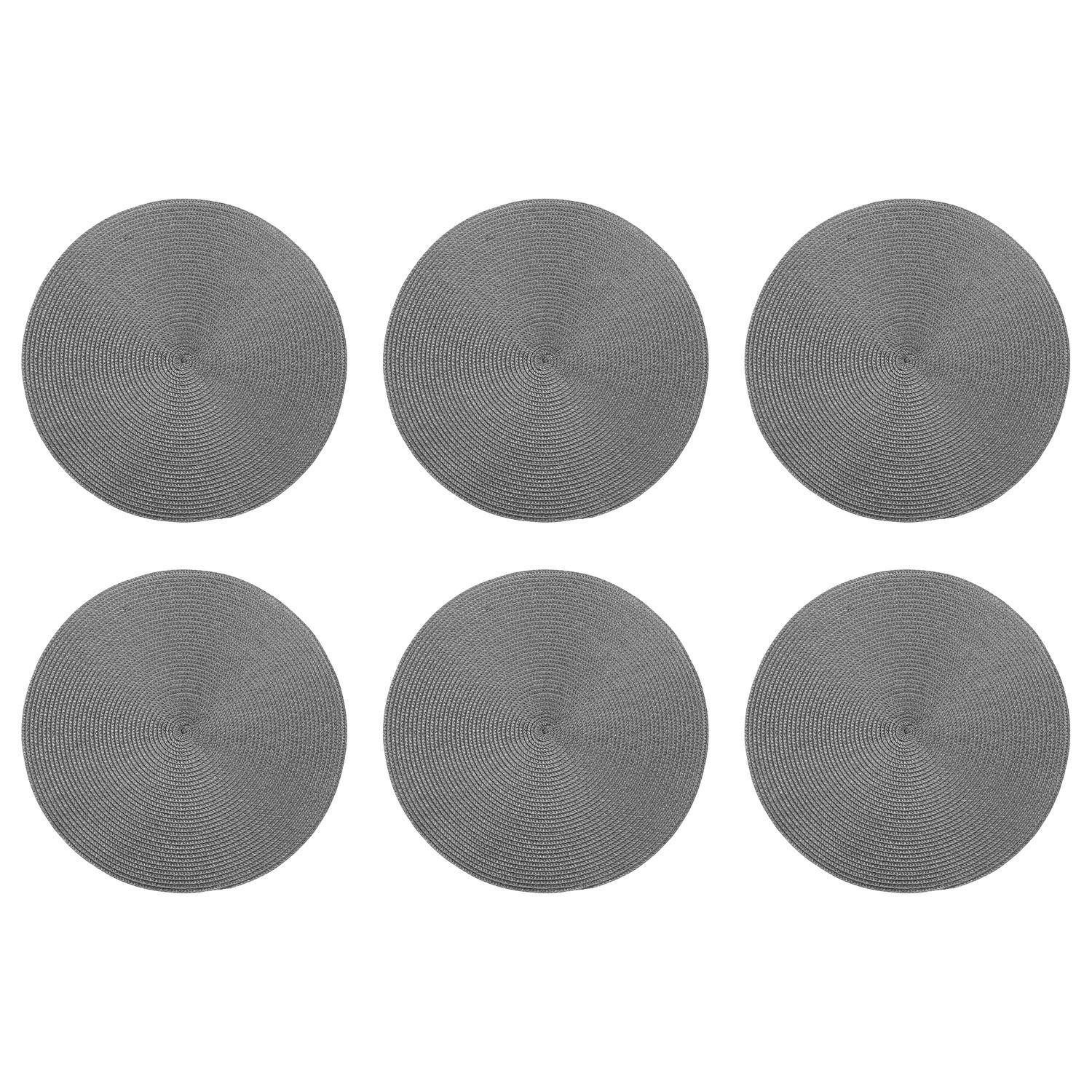 TISCHSET (6er Set) Ambiente - Dunkelgrau, Kunststoff (38/38cm) - Butlers