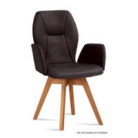 ARMLEHNSTUHL drehbar (8er-Set) Draia 58x92x60 Eiche geölt/Espresso - Eichefarben/Dunkelbraun, Kunststoff (60/92/58cm) - 58aufmkessel