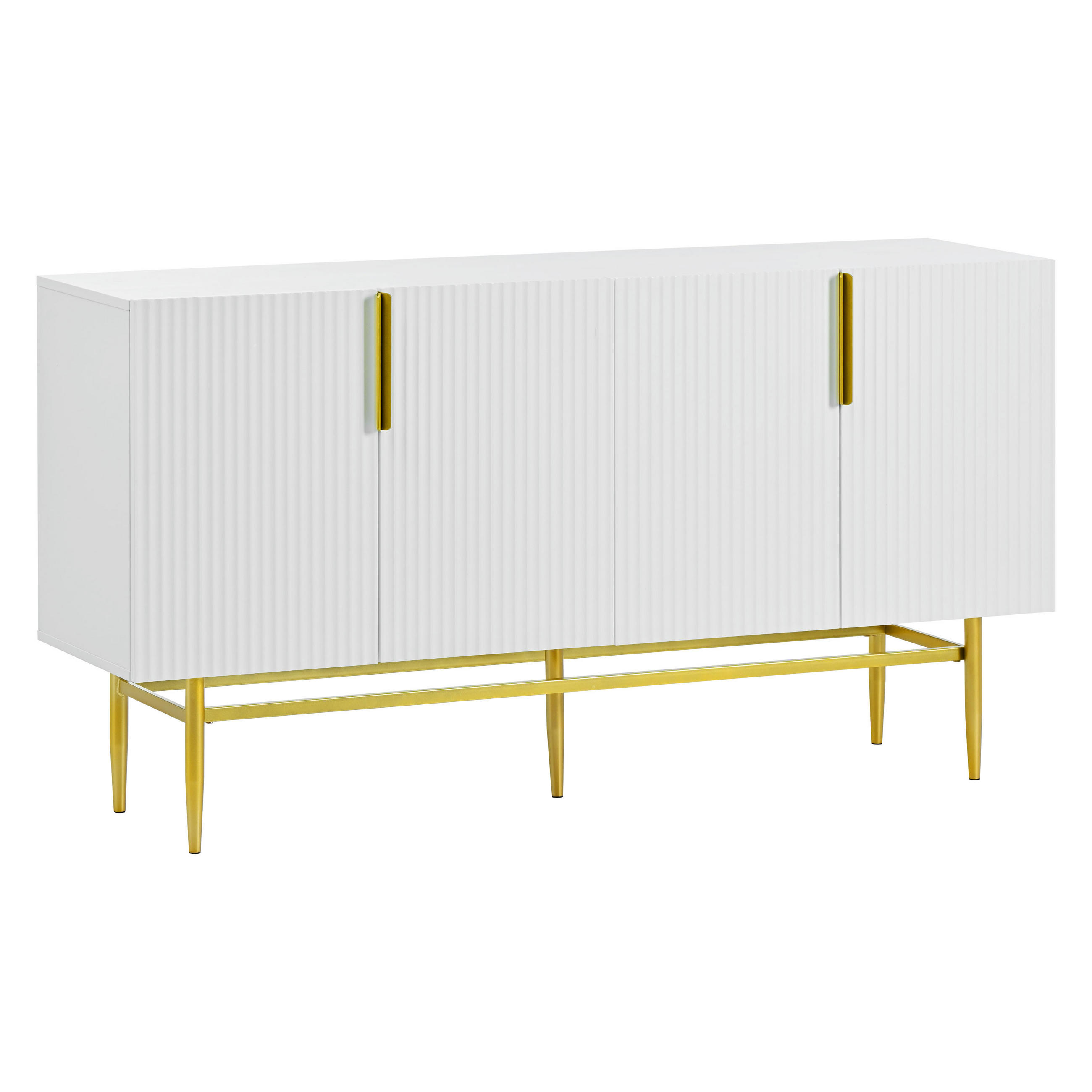SIDEBOARD Weiß 153/41/80 cm - Weiß, Holzwerkstoff (40.5/80/152.5cm) - Urban Meuble