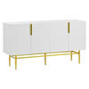 SIDEBOARD Weiß 153/41/80 cm - Weiß, Holzwerkstoff (40.5/80/152.5cm) - Urban Meuble