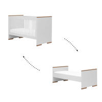 SOBA ZA BEBE 3-dijelni bijelo i drvo - bijela, drvni materijal (145/92/76cm) - Petits-meubles