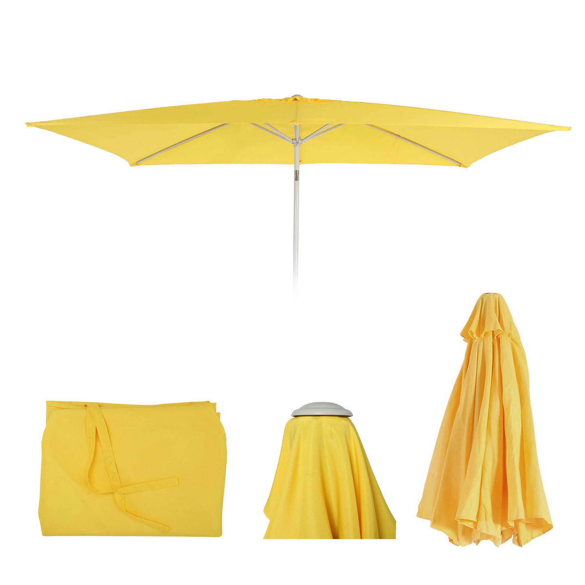 ERSATZ-BEZUG FÜR SCHIRM Gelb - Gelb, Textil (295/192cm) - MCW