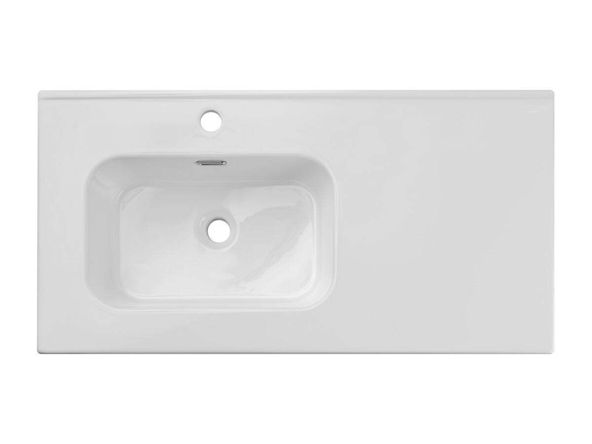 WASCHTISCHKOMBI 90cm 3 Teile - Ocean Beige O BM439 in Beige / Geölter Eiche - Beige, Holz (90/57/46cm)