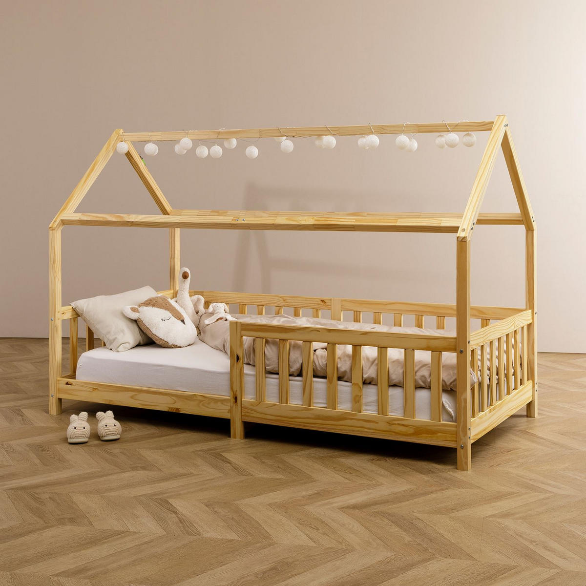 LICHTERKETTE AMICI weiß - Weiß, Kunststoff (6cm) - IDIMEX