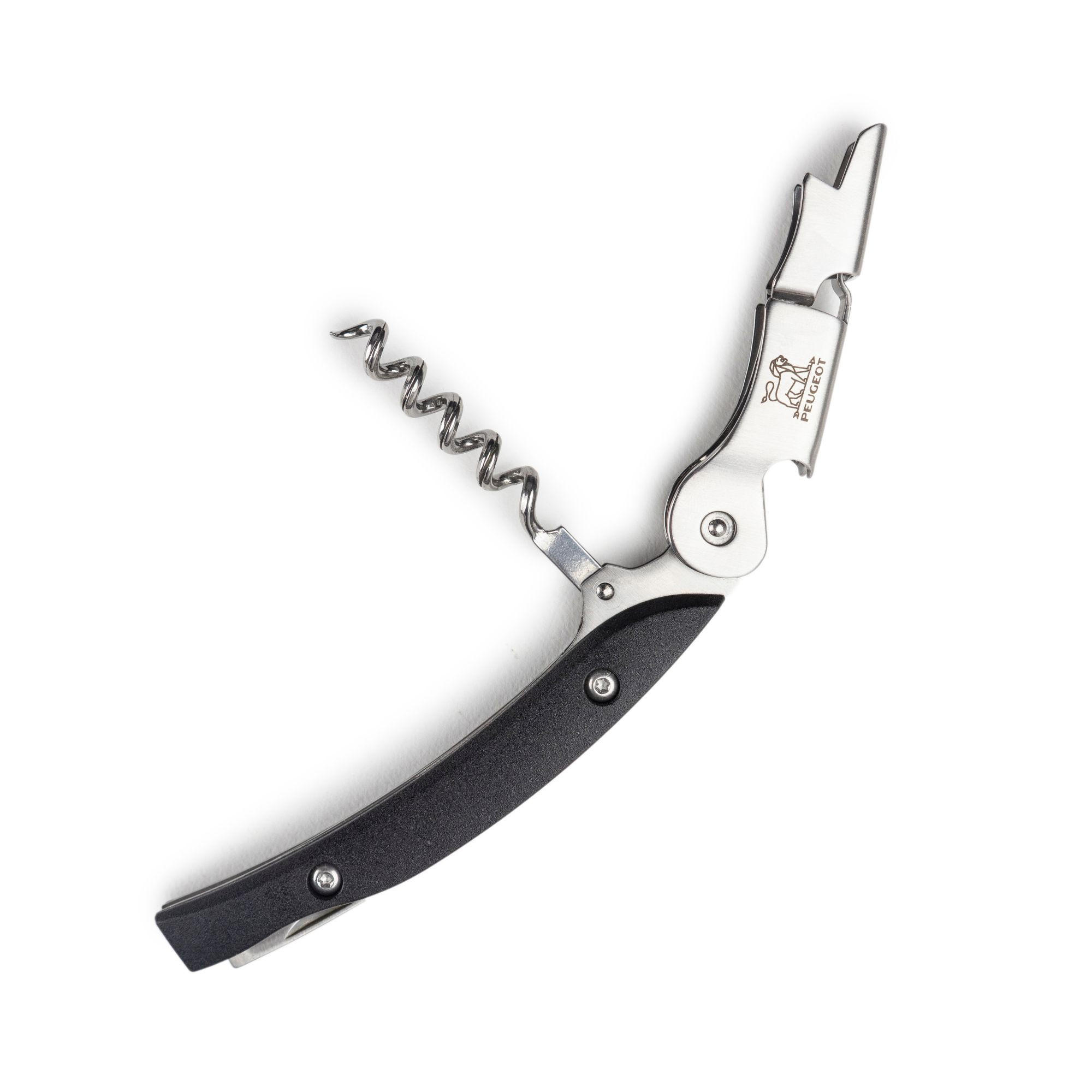KORKENZIEHER Malbec ABS Schwarz Sommeliermesser - Schwarz, Kunststoff (1.5cm) - PEUGEOT