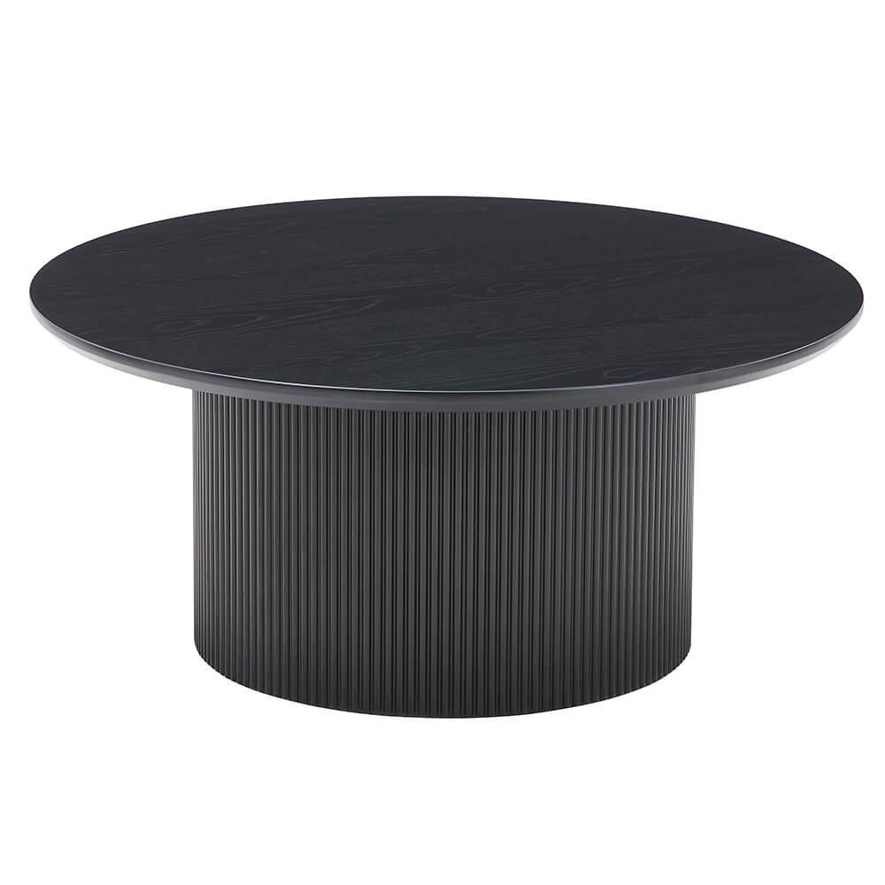 COUCHTISCH ADELINA - Dark Oak - Schwarz, Holz (90/90/40cm) - Home Deluxe
