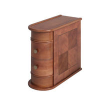 BEISTELLTISCH 60/60/27 cm Walnuss aus Holz mit 2 Schubladen - Walnussfarben, Holzwerkstoff (60/27/60cm) - OKMYHOME