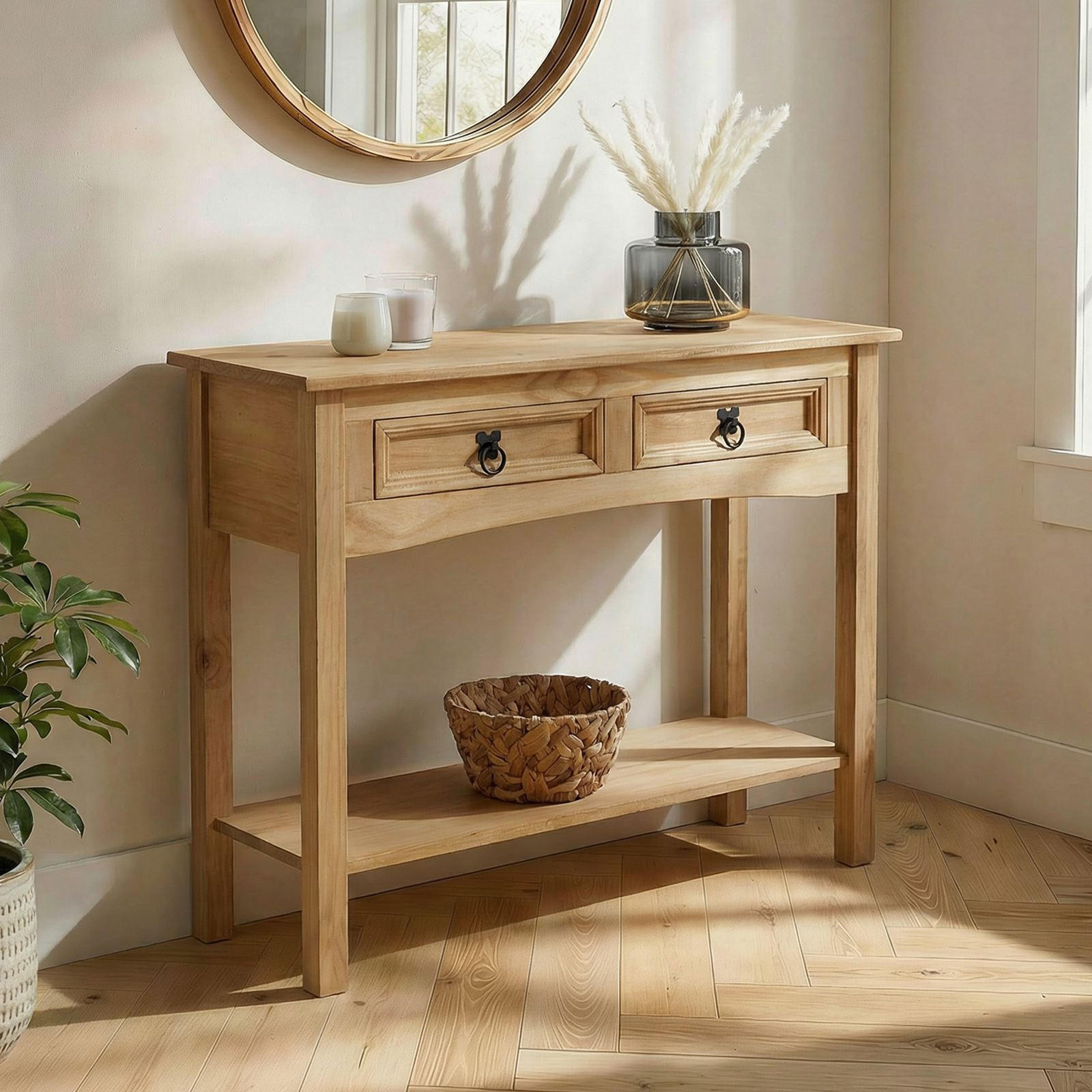 KONSOLENTISCH SALSA - Naturfarben, Holz (35/90/73cm) - CARO-Möbel