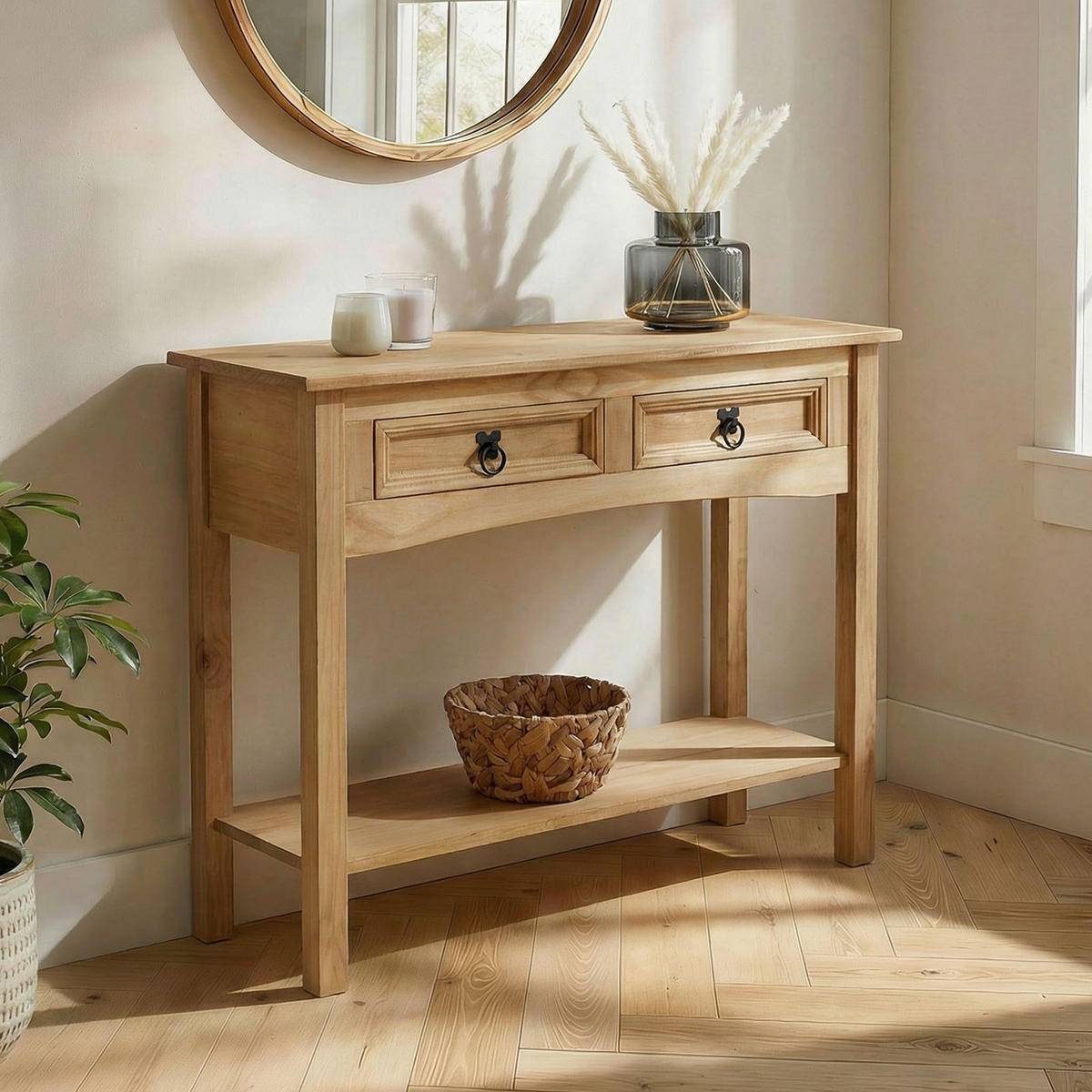 KONSOLENTISCH SALSA - Naturfarben, Holz (35/90/73cm) - CARO-Möbel