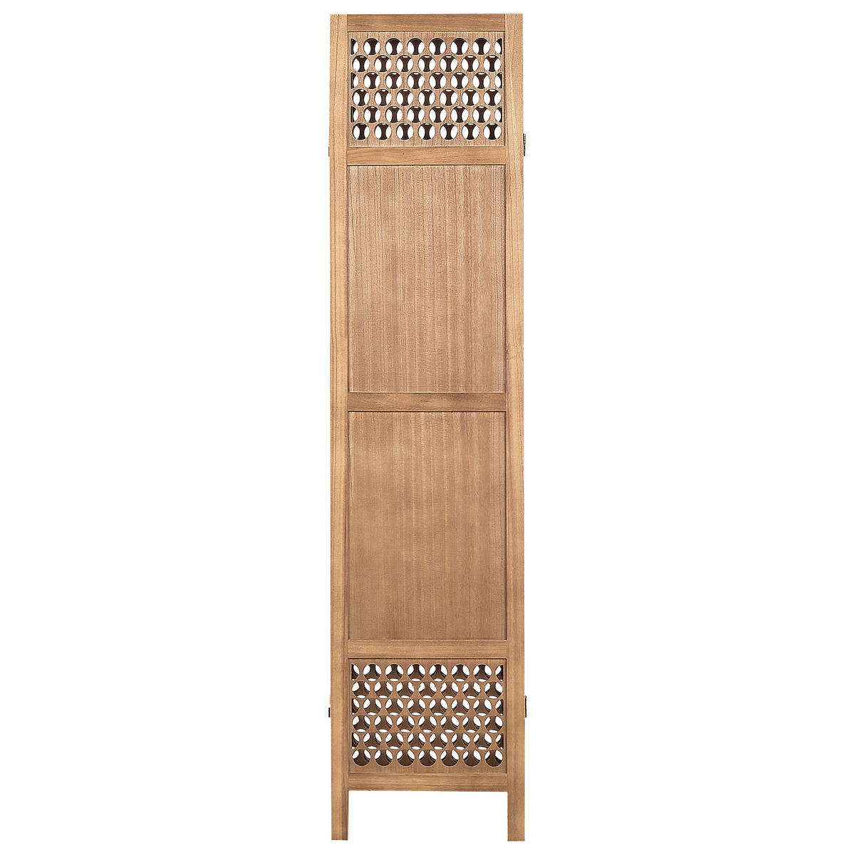 SEPARATOR DE CAMERĂ 4 piese maro deschis 163/170 cm Certosa - maro, lemn (163/170/2cm) - Beliani