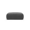POUF Molino aus Boucle dunkelgrau - Dunkelgrau, Textil (100/36/100cm) - Micadoni