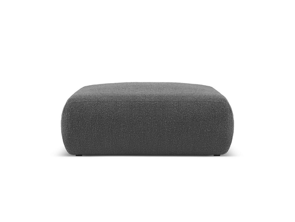 POUF Molino aus Boucle dunkelgrau - Dunkelgrau, Textil (100/36/100cm) - Micadoni