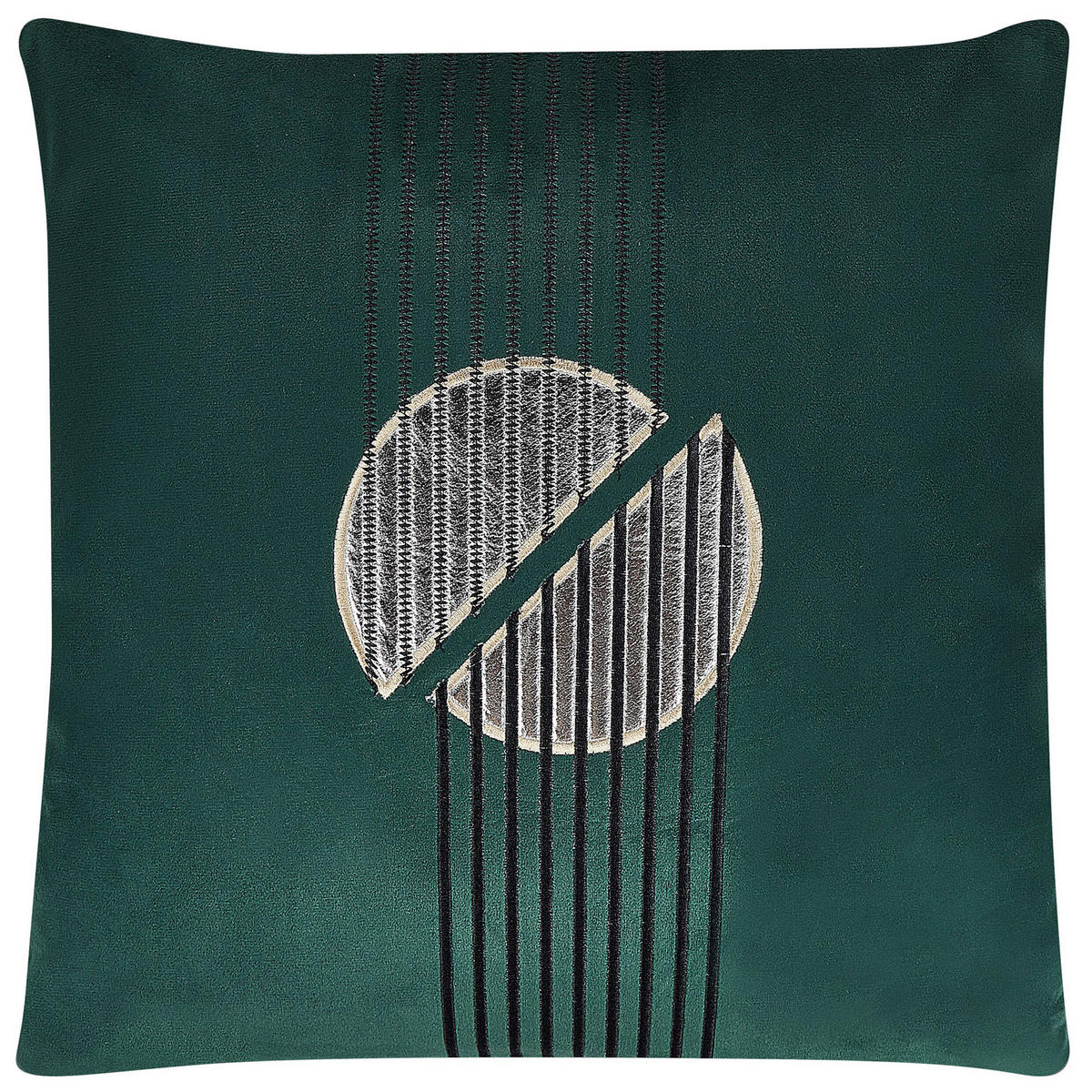 DEKOKISSEN 2er-Set Smaragdgrün 45/45 cm Ceropegia - Smaragdgrün, Textil (45/45cm) - Beliani