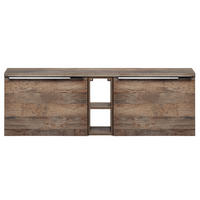 WASCHBECKENSCHRANK Puebla-56 - Braun, Holzwerkstoff (140/49/46cm) - Lomado