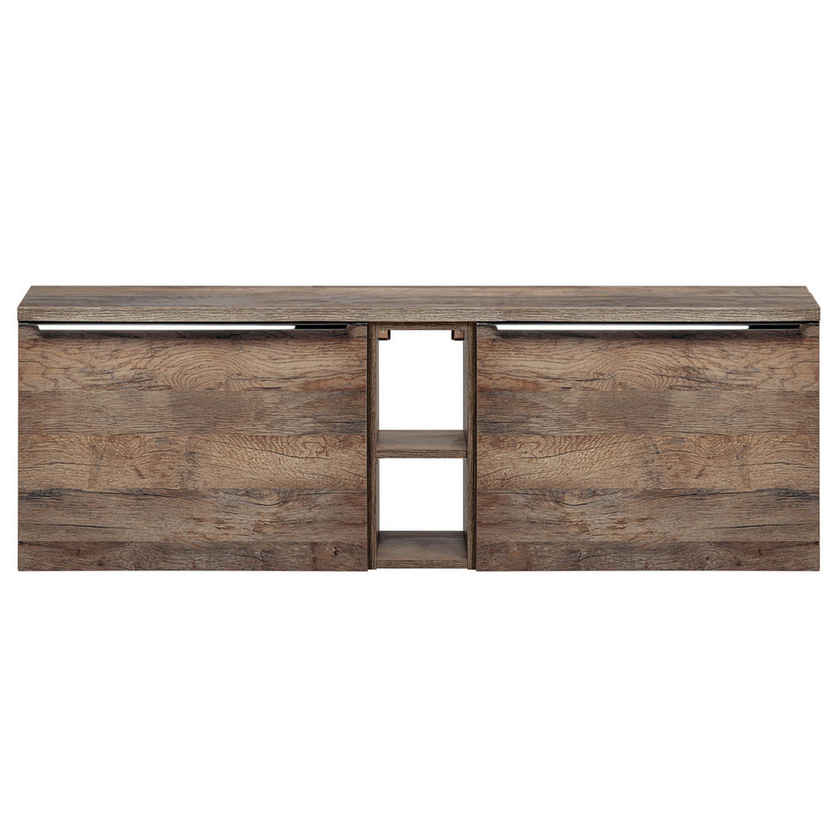 WASCHBECKENSCHRANK Puebla-56 - Braun, Holzwerkstoff (140/49/46cm) - Lomado