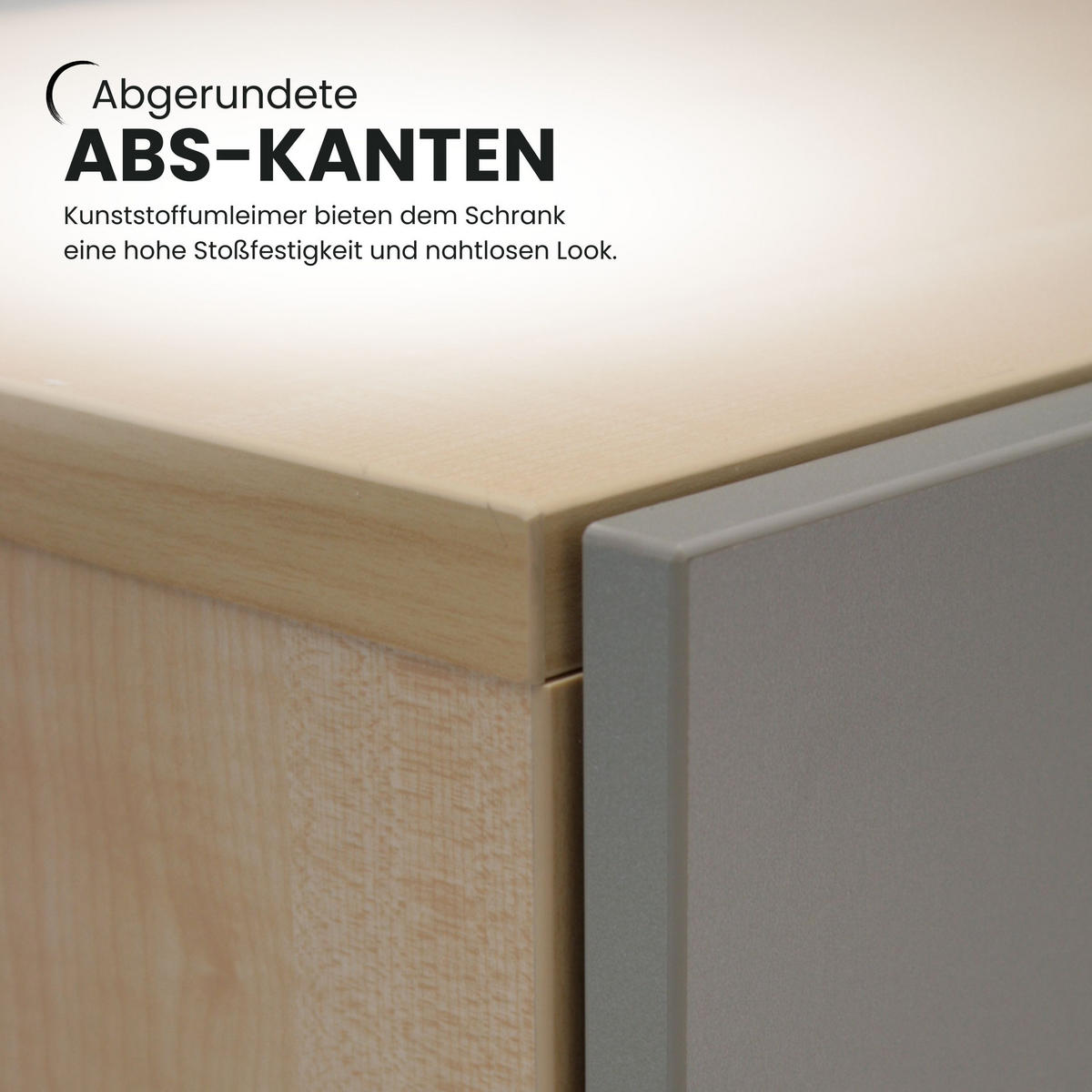 SIDEBOARD mit Schwebetür 42/160/74,8 cm in Grau/Silberfarben - Silberfarben/Grau, Holzwerkstoff (160/74.8/42cm) - bümö
