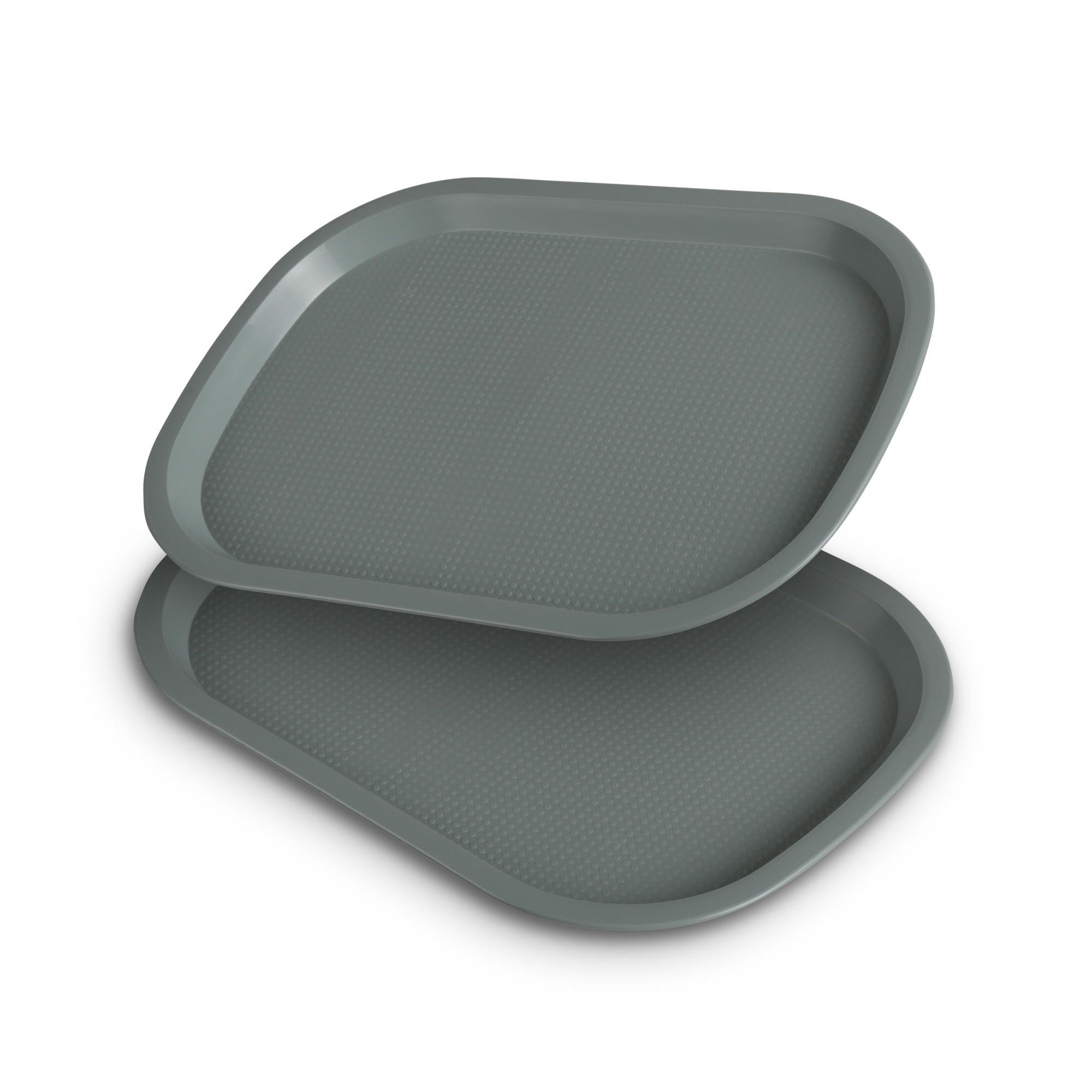 SERVIERTABLETT Kunststoff 37x27 cm Grün 2er-Pack - Grün, Kunststoff (27/2/37cm)