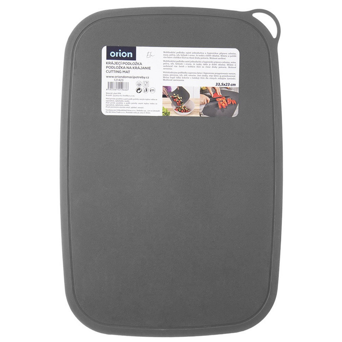 SCHNEIDEBRETT-MATTE Ela flexibel grau - Grau, Kunststoff (23/33.5cm) - Orion 