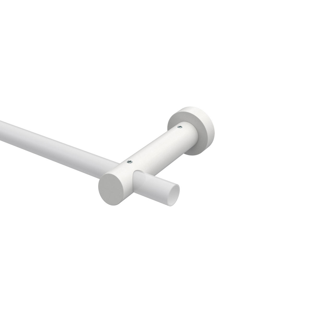 TRÄGER FÜR GARDINENSTANGEN 20 mm Ø, Talena 1-läufig, Weiß - Weiß, Holz (15/5.3/5.3cm) - INTERDECO