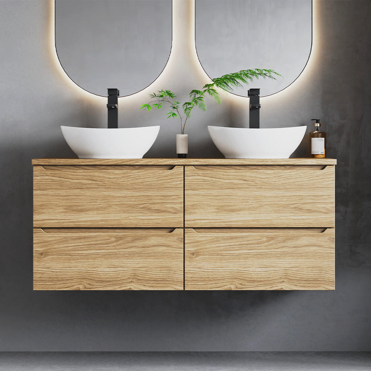 DONJI ELEMENT ZA UMIVAONIK 120.6cm Viggo Drvo - smeđa, drvni materijal (120.6/52.2/46.5cm) - Petits-meubles