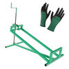 RASENTRAKTORHEBER grün inkl. Handschuhe - Grün, Metall (50/100/120cm) - Juskys