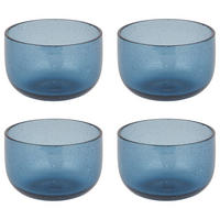 TEELICHTER (4er-Set) Watercolour Ø 8 cm - Blau, Glas (6cm) - Butlers