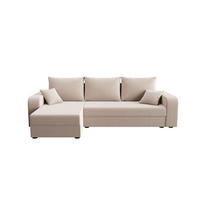ECKSOFA HEWLET L BIS Zoom 1 Links mit Schlaffunktion - Beige, Textil (240/140cm) - Bedante