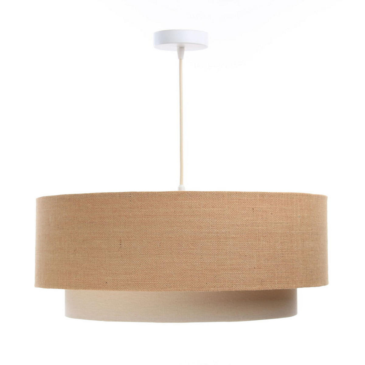 HÄNGELEUCHTE Beige 60/20 cm - Beige, Kunststoff (60/1.2/20cm) - ONZENO