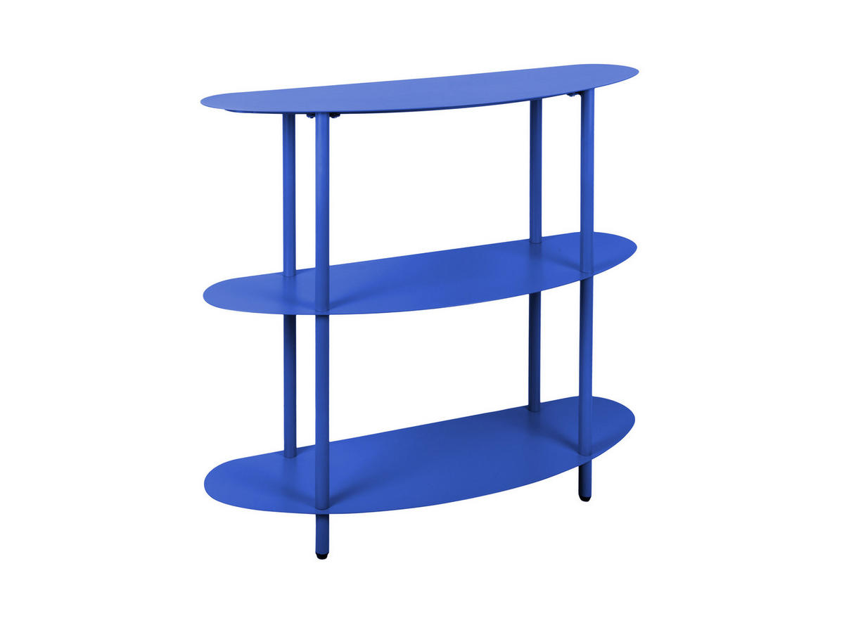 BEISTELLTISCH Cool Retro - Blau - 90/28/82 cm - Blau, Metall (90/28/82cm) - Leitmotiv