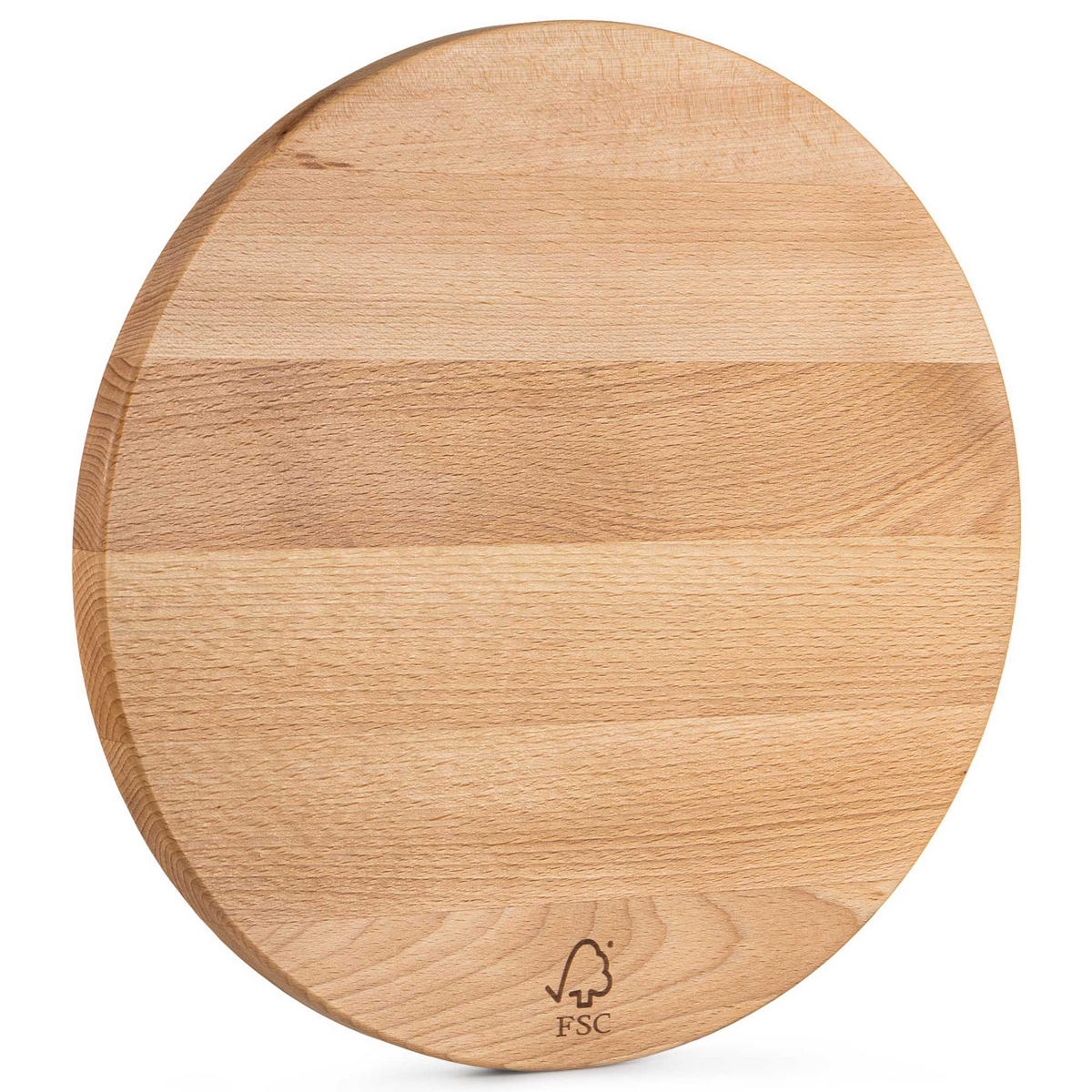 SCHNEIDEBRETT Holz Buche geölt LESTE - Buchefarben, Holz (32/32cm) - KONSIMO®