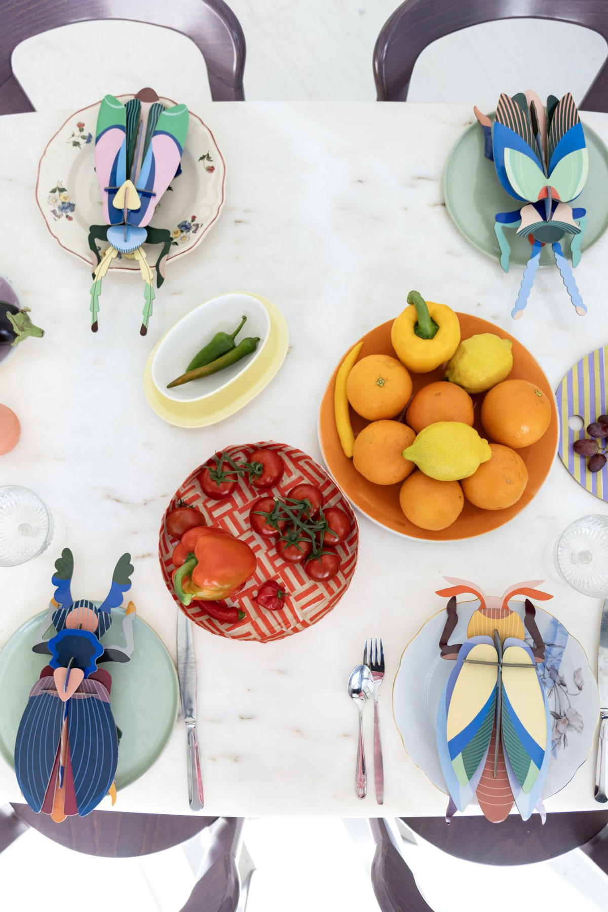 WANDDEKO Bernstein-Schildkäfer 7/27.5 cm - Multicolor, Wellpappe (7/27.5/12cm) - Studio Roof