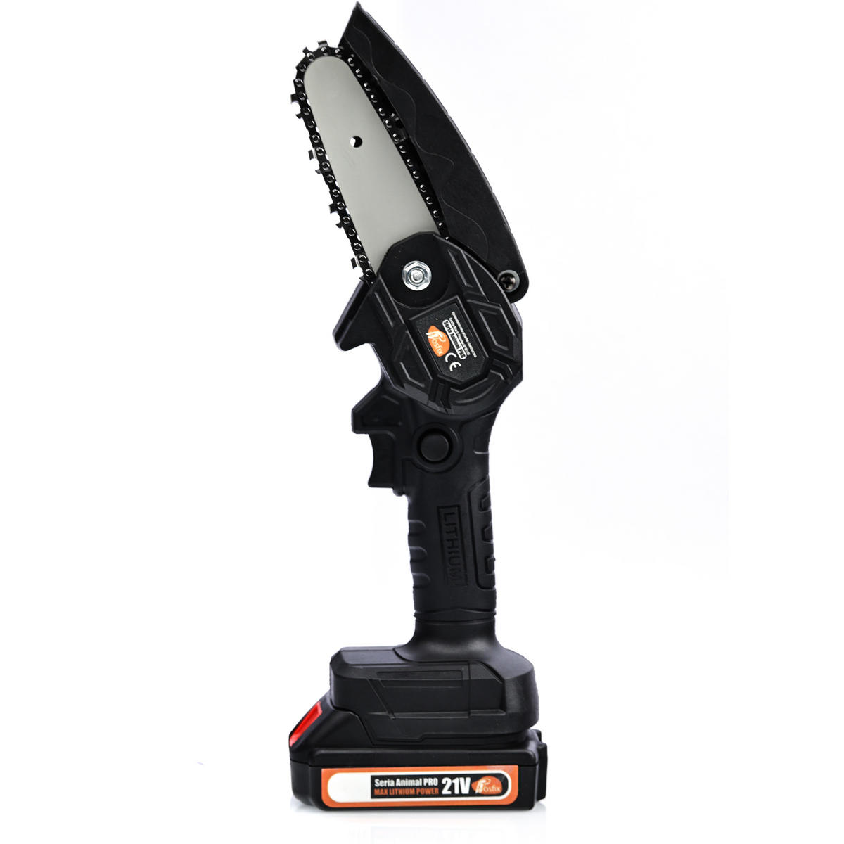AKKU-KETTENSÄGE BPW21V Set - 21 V, 800 W, 4" Schiene, 2x 3000 mAh Akku, Teleskopstange 220 cm - Multicolor, Kunststoff/Metall (10/10/10cm)