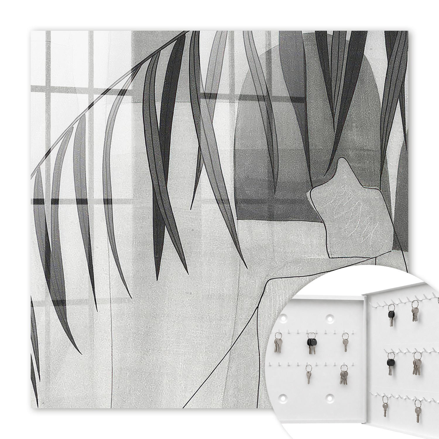 Tulup Schlüsselbox Schwarz 30x30x5 cm