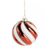 WEIHNACHTSKUGEL Glas CANDYBALL, Ø100 mm, Rot, Christbaumkugeln, Weihnachtsdeko Xmas, Christmas Deko - Rot, Glas (10/10/10cm) - home&you