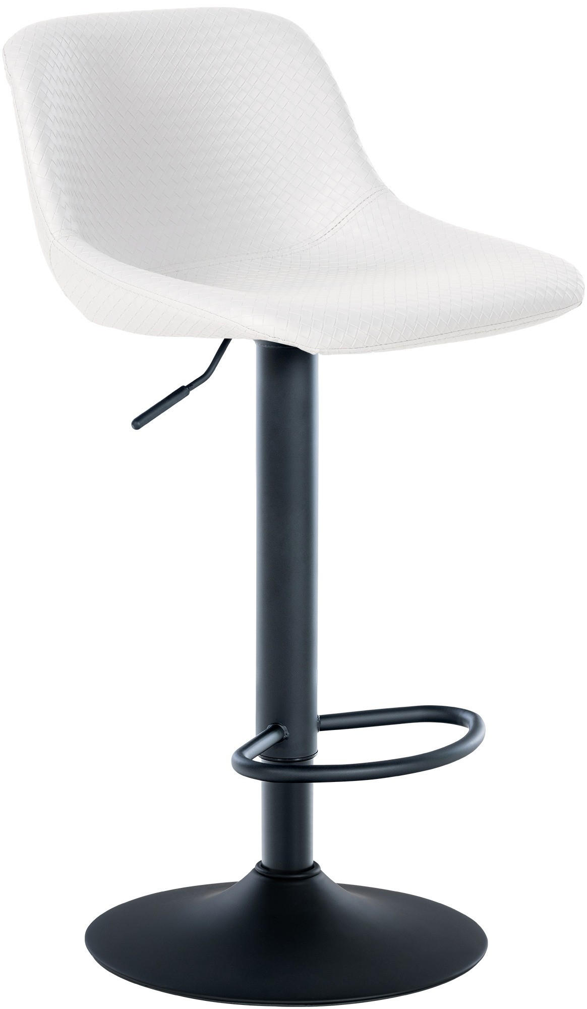 BARHOCKER Loft 79-103 cm weiß - Weiß, Metall (43/79/49cm) - furnicato